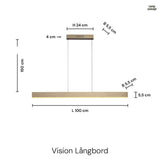 Vision Långbordstaklampa Koppar