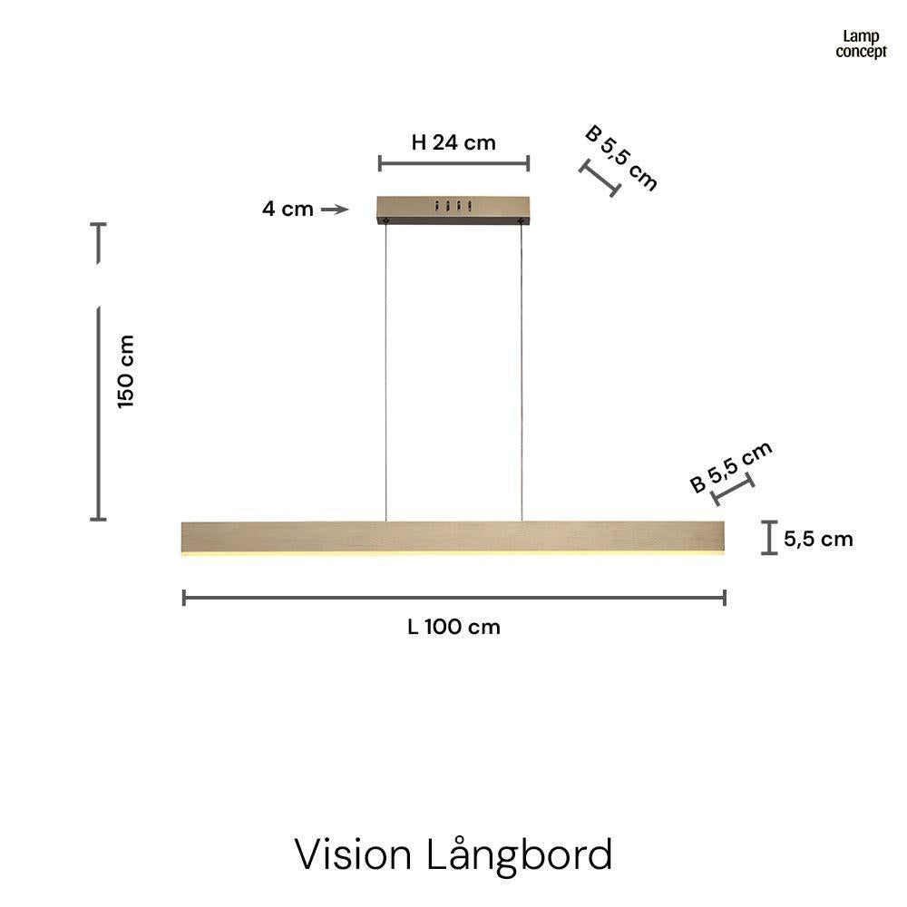 Vision Långbordstaklampa Koppar