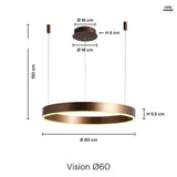 Vision Taklampa Ø60 Koppar