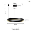 Vision Taklampa Ø60 Svart