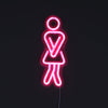 WC Woman Neon Vägglampa-Lampconcept.se