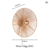 Wave Vägglampa Ø40 Svart