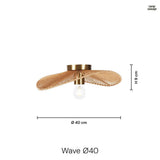 Wave Taklampa Ø40-Lampconcept.se
