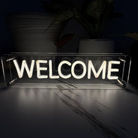 Welcome LED Neon Box Bordlampa-Lampconcept.se