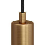 Cylinder Kabelklämma Borstad Mässing-Lampconcept.se