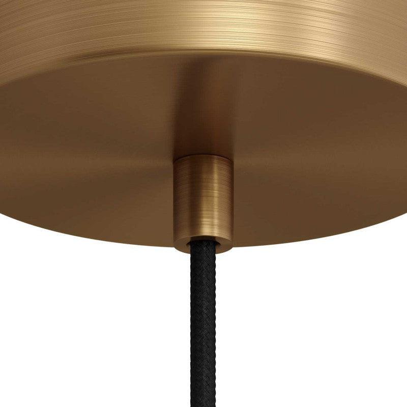 Cylinder Kabelklämma Borstad Mässing-Lampconcept.se