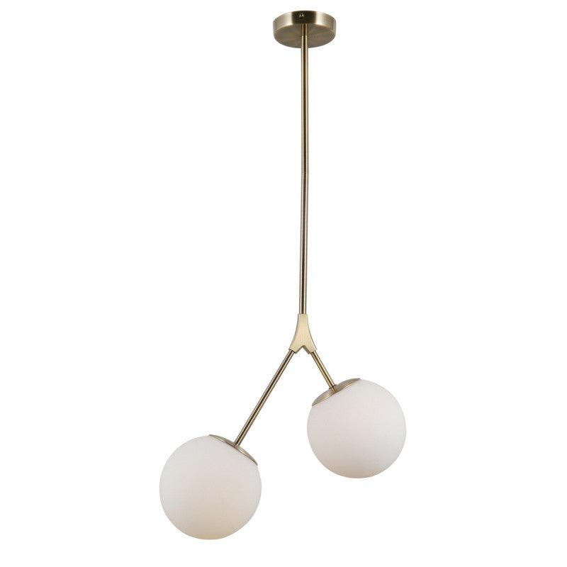 Caserta 2-Loftlampe Messing