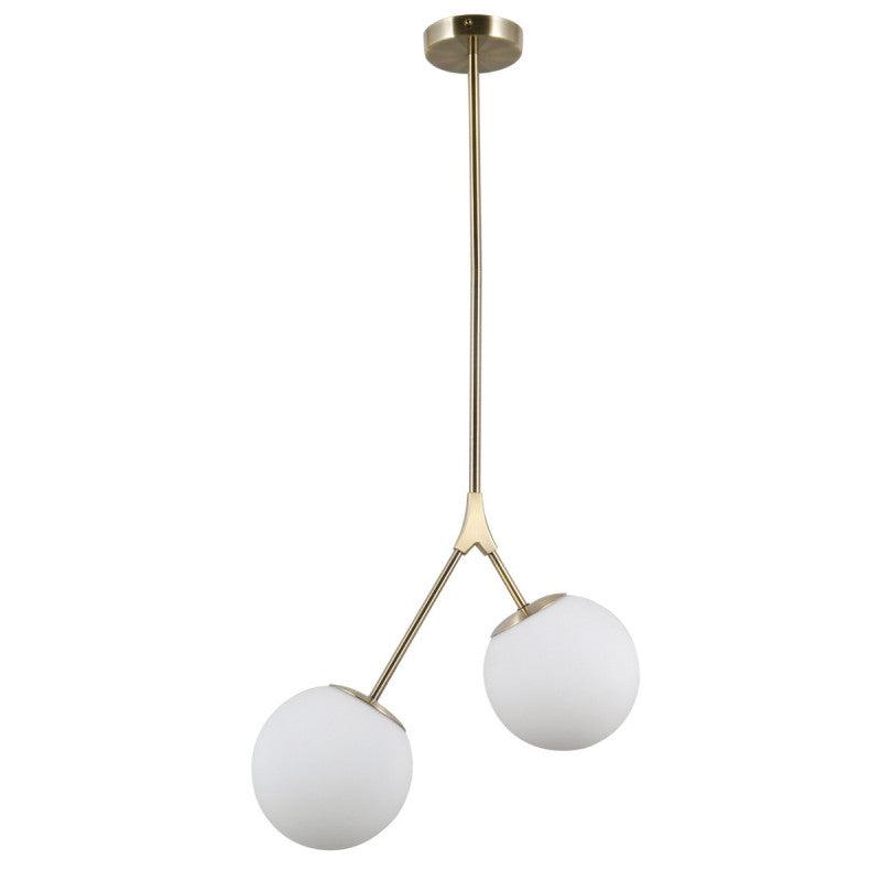 Caserta 2-Loftlampe Messing