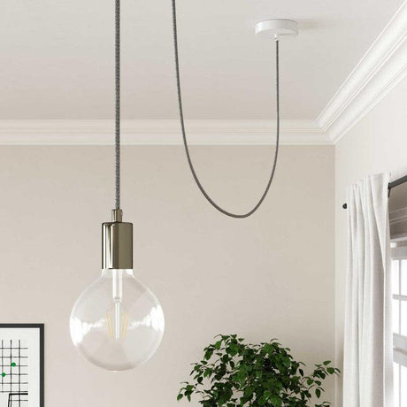 Textilkabel Ljusgrå-Lampconcept.se