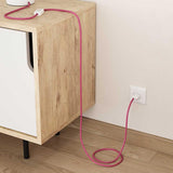 Textilkabel Fuchsia-Lampconcept.se