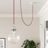 Textilkabel Fuchsia-Lampconcept.se