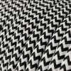 Textilkabel Svart/Vit Zig Zag-Lampconcept.se