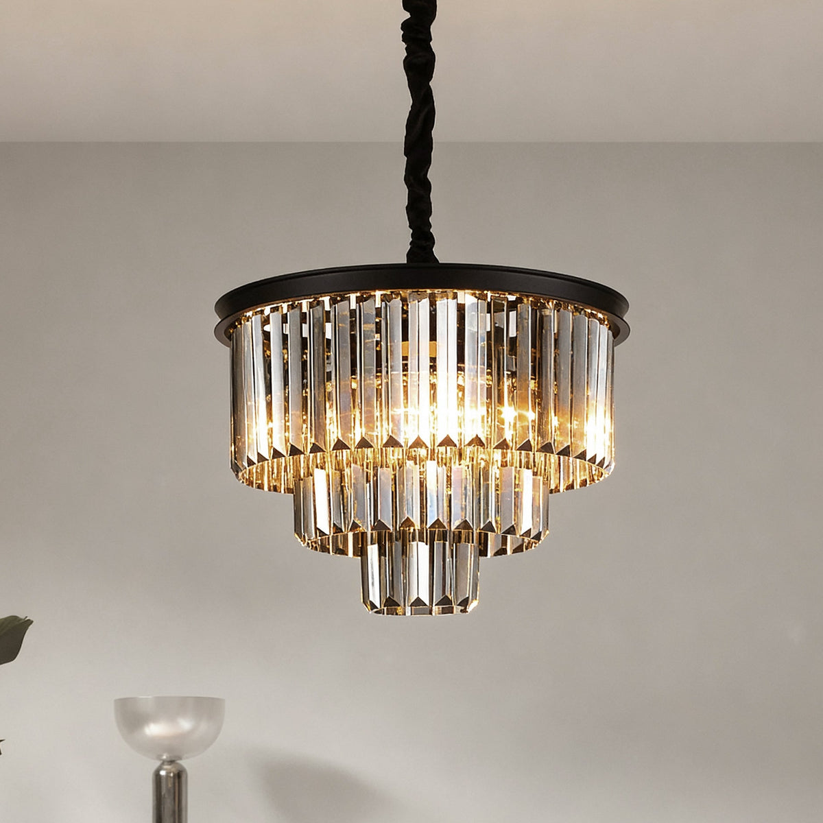 Santorini Ljuskrona Ø40 Smoke-Lampconcept.se