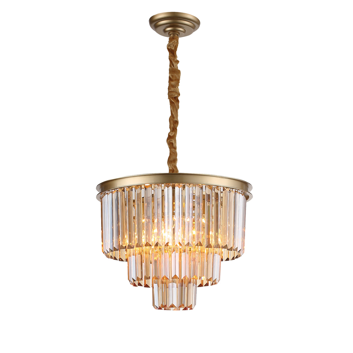 Santorini Ljuskrona Ø40 Amber-Lampconcept.se