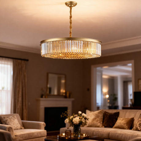 Santorini Ljuskrona Ø75 Amber-Lampconcept.se