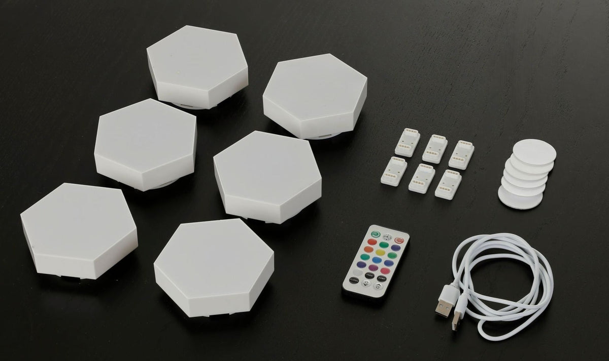 Hexagon LED 5-Set Touch/Remote