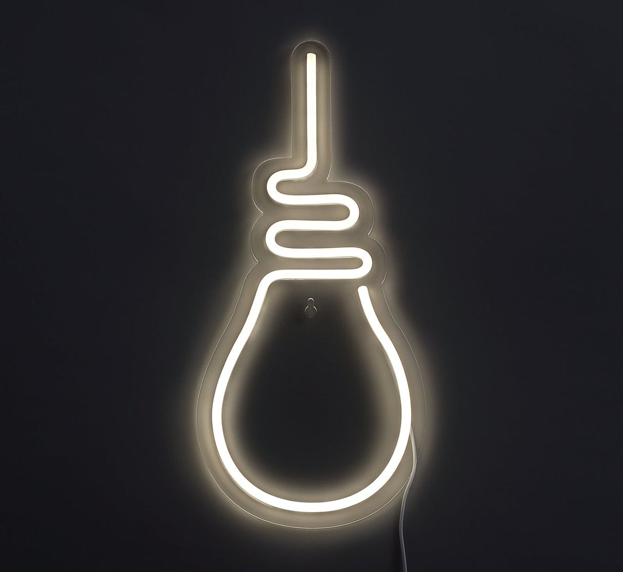 Bulb Neon Væglampe Varm Hvid