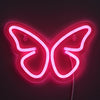 Butterfly Neon Vägglampa Rosa-Lampconcept.se