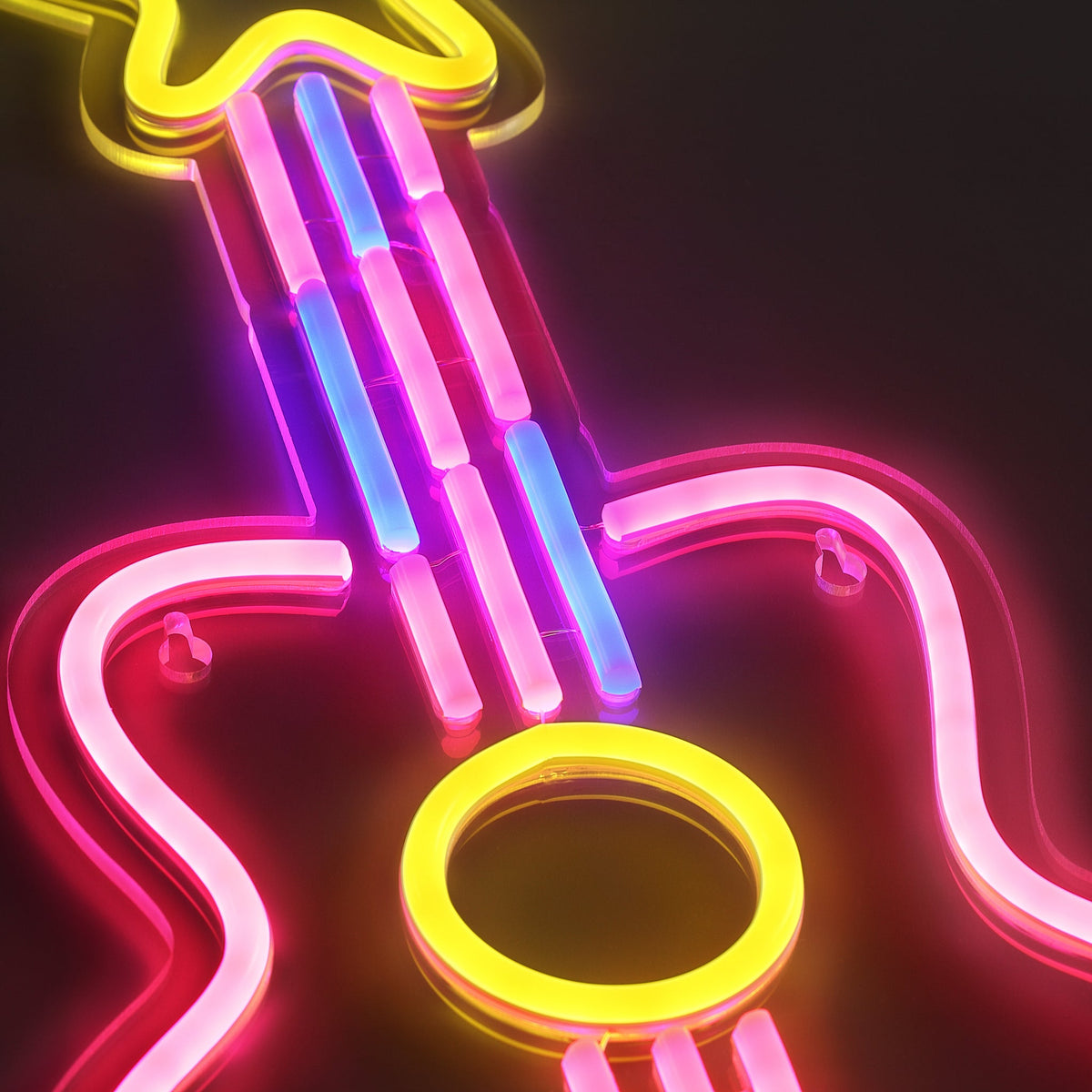 Guitar Neon Væglampe