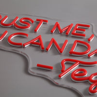 Trust Me You Can Dance Neon Vägglampa Röd-Lampconcept.se