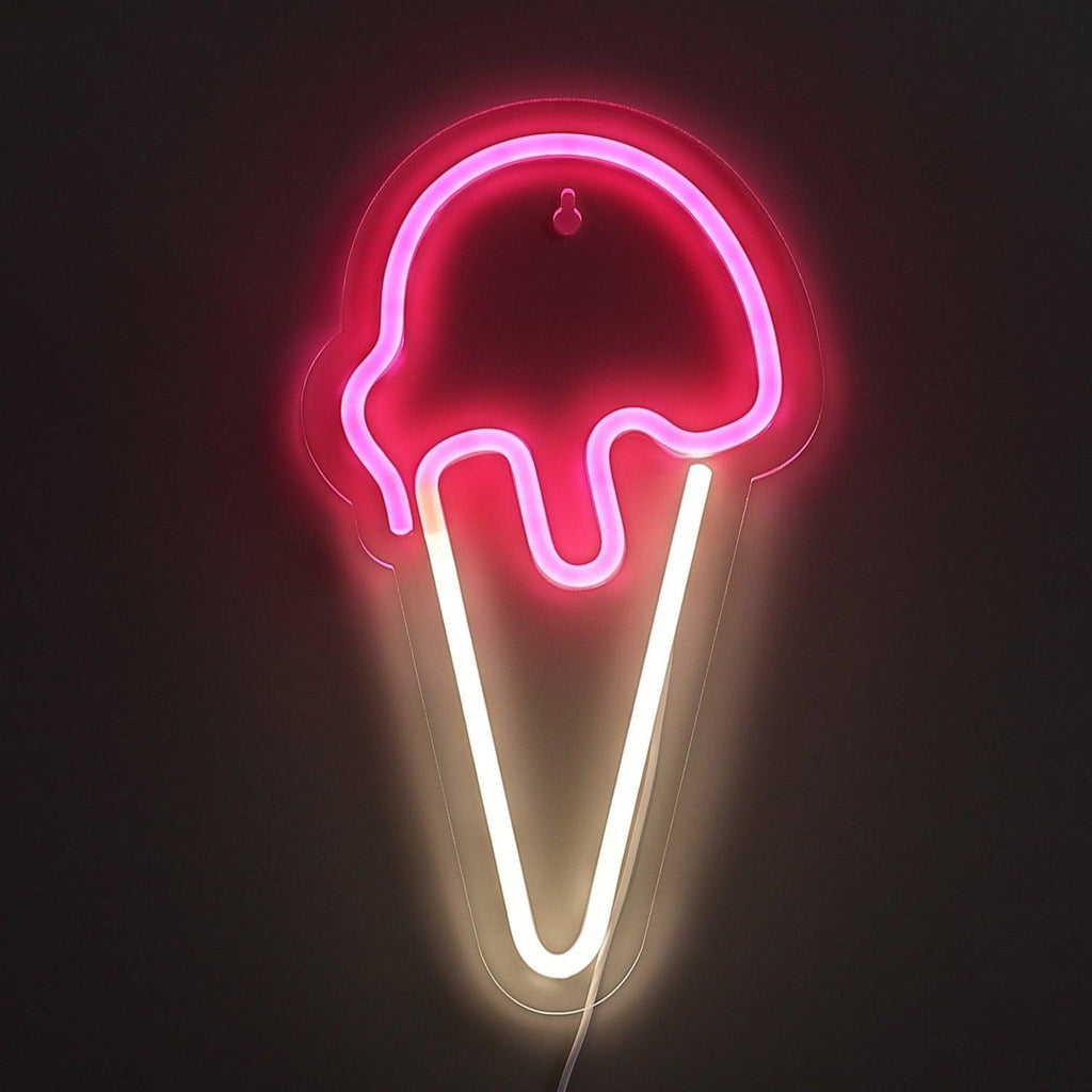 Ice Cream Neon Vägglampa-Lampconcept.se