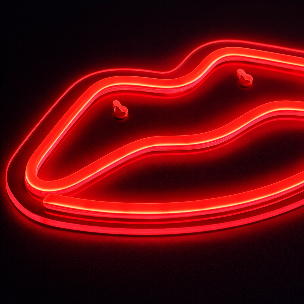 Kiss Neon Vägglampa