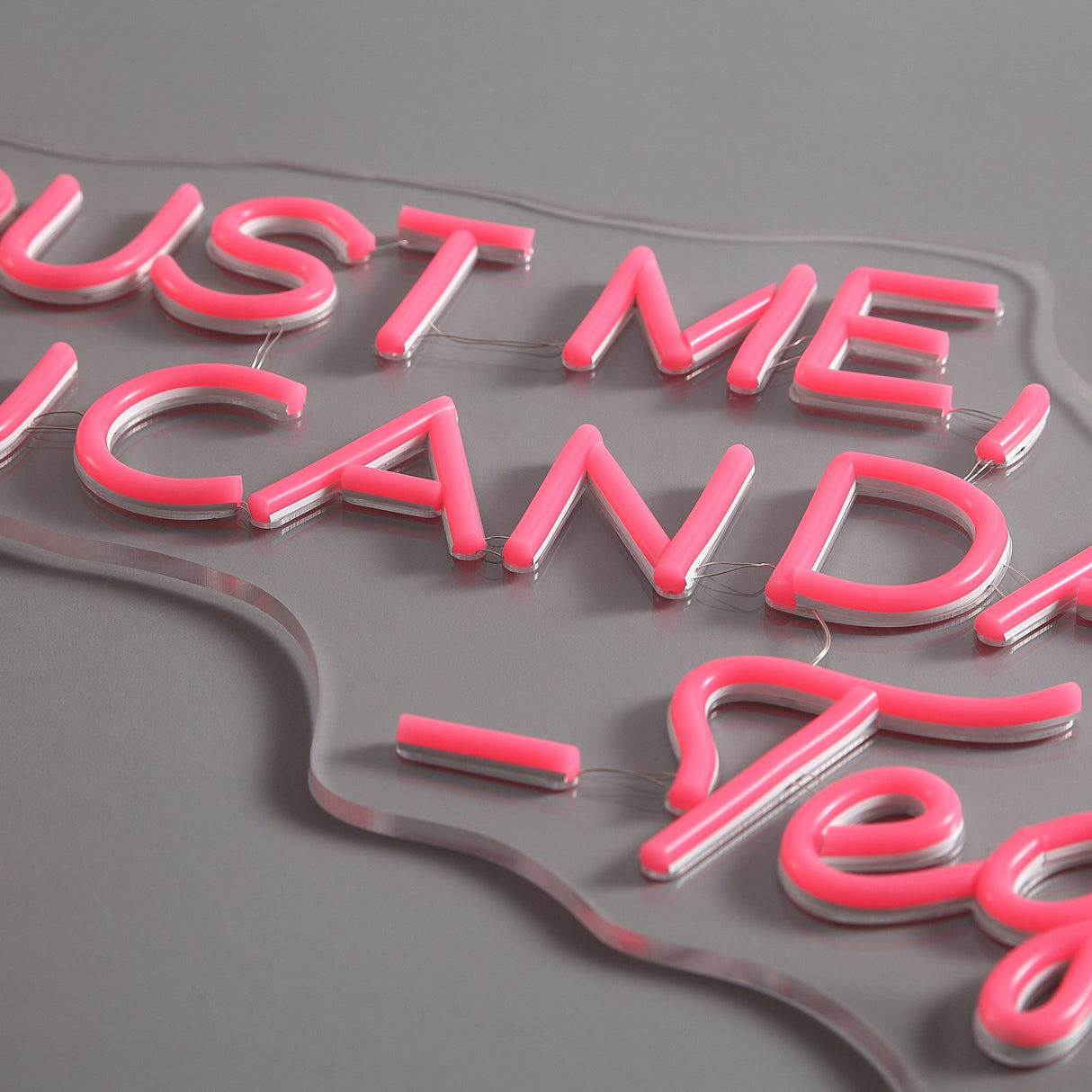 Trust Me You Can Dance Neon Væglampe Lyserød