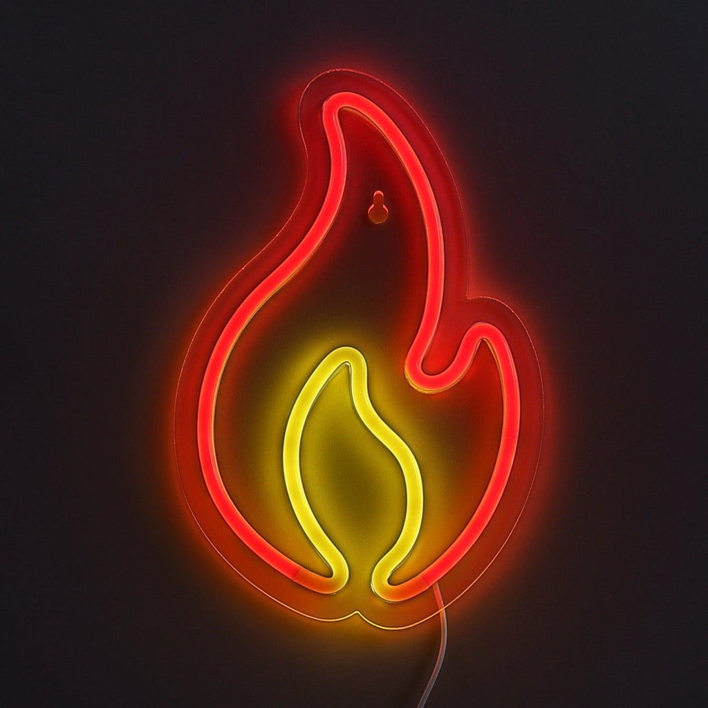 Fire Neon Vägglampa-Lampconcept.se