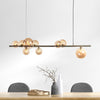 Florence Långbord Taklampa Mässing/Amber-Lampconcept.se