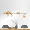Florence Långbord Taklampa Mässing/Amber-Lampconcept.se
