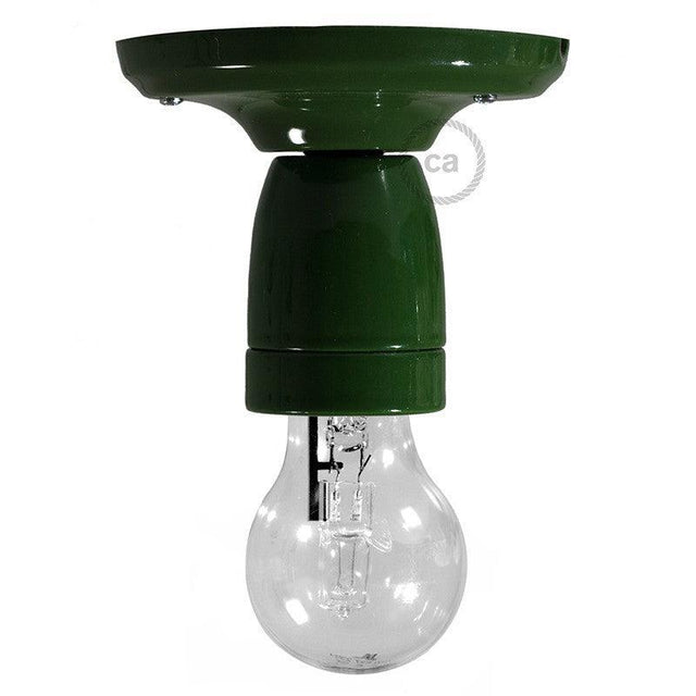 Porslin Tak/Vägg Grön-Lampconcept.se