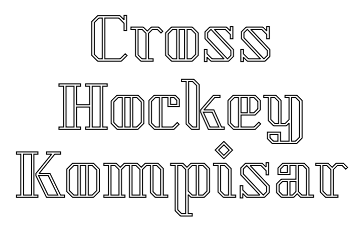 Custom Neon: Cross Hockey Ko...-Lampconcept.se