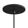 Rosett för 1 Lampa Ø12 Matt Svart Smal