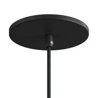 Rosett för 1 Lampa Ø12 Matt Svart Smal-Lampconcept.se