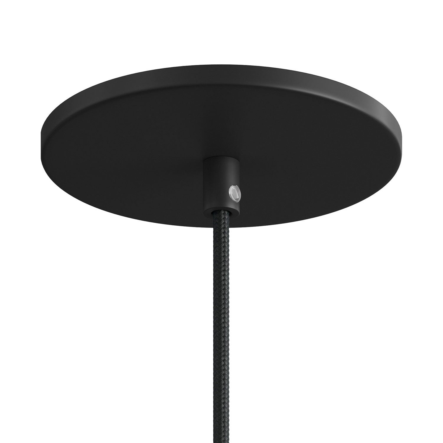 Rosett för 1 Lampa Ø12 Matt Svart Smal-Lampconcept.se