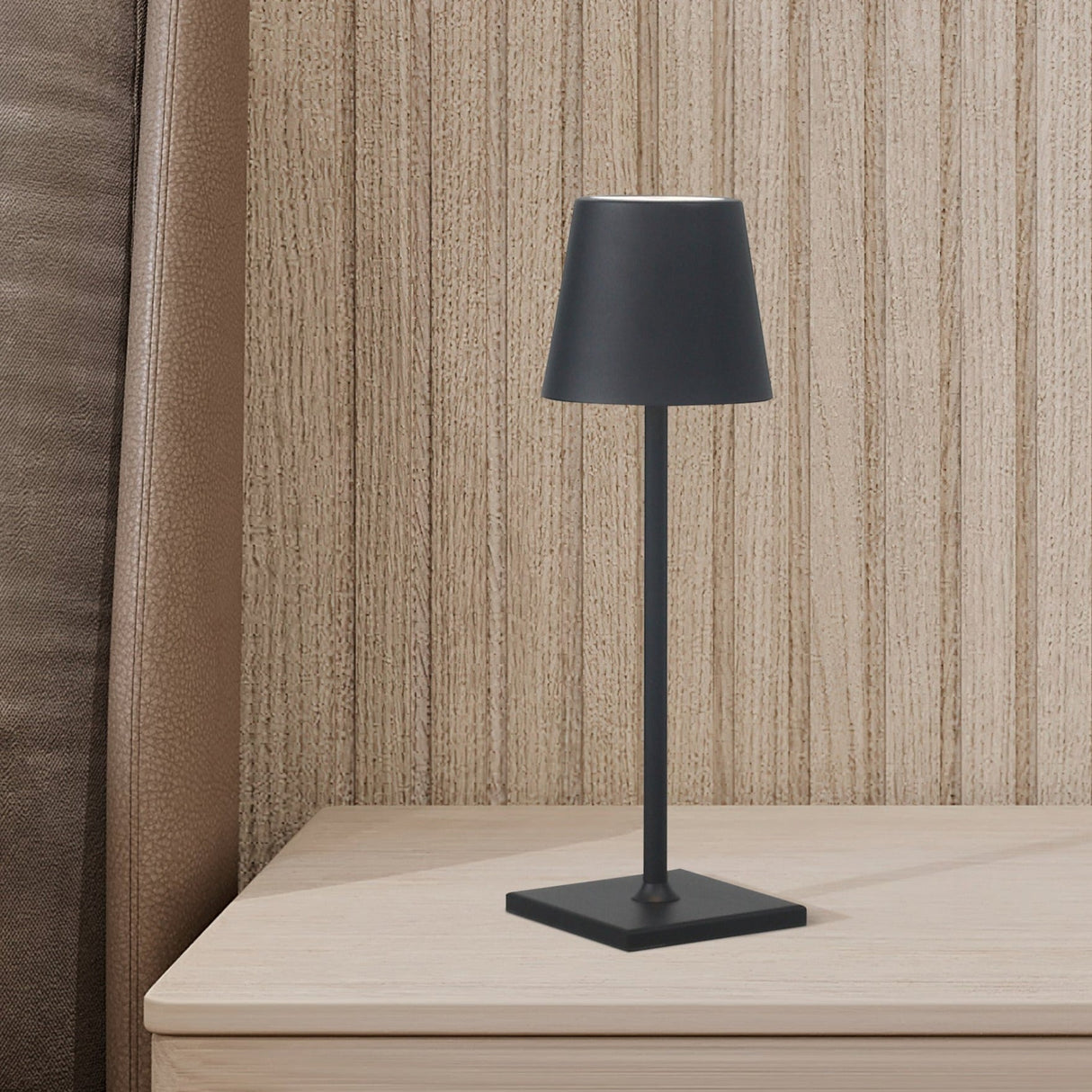 Garda Medium 30cm Trådløs Bordlampe IP54 Sort