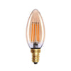 9 x LED E14 4W B35 Dimbar Amber