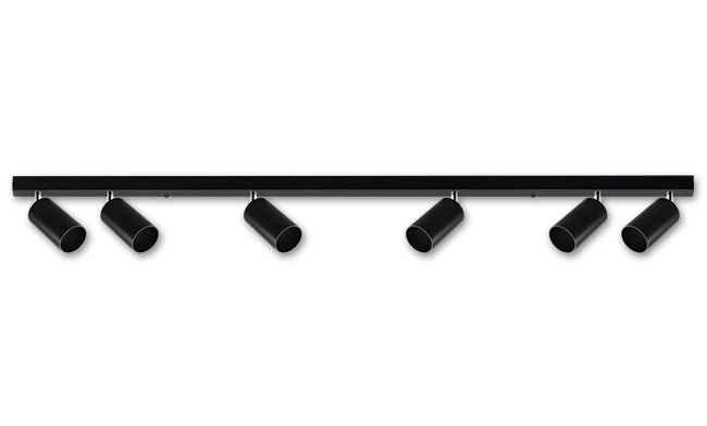 Justerbar 6-Spots Svart-Lampconcept.se