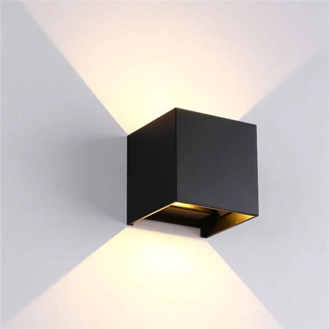 LED Vägglampa Utomhus IP65 6W Svart-Lampconcept.se
