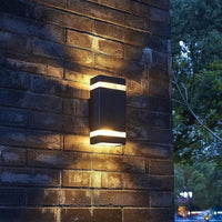 Dawn Square Vägglampa Utomhus LED Svart-Lampconcept.se