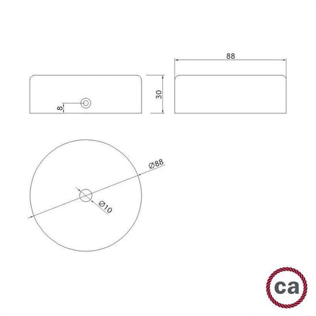 Takkopp Trä 8.8cm-Lampconcept.se