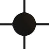Takkopp 4x Sidohål Matt Svart-Lampconcept.se