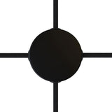 Takkopp 4x Sidohål Matt Svart-Lampconcept.se