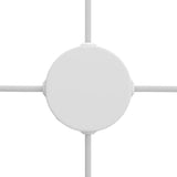 Takkopp 4x Sidohål Matt Vit-Lampconcept.se
