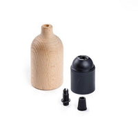 E27 Lamphållare E27 Kit i Trä