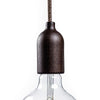 Lamphållare E27 Trä Mörk-Lampconcept.se