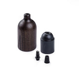 Lamphållare E27 Trä Mörk-Lampconcept.se