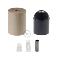 E27 Lamphållare E27 Kit i Trä