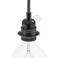 Double Ferrule E27 Lampsockel Kit - Sort