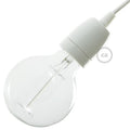 Porslin E27 Sockel Kit - Vit
